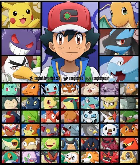 list of ash ketchum's pokemon.